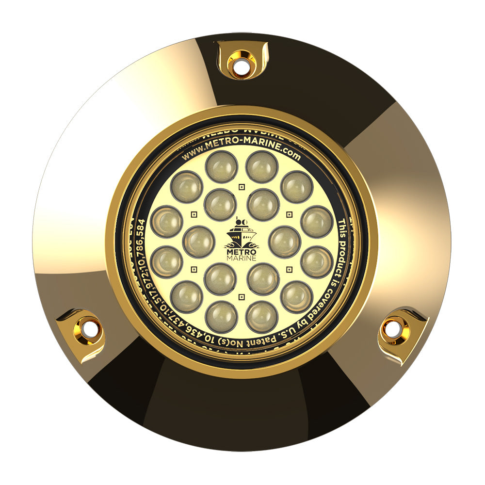 Metro Marine High-Output Submersible Underwater Light w/Intelligent Monochromatic LED's - White, 45 Degree Beam