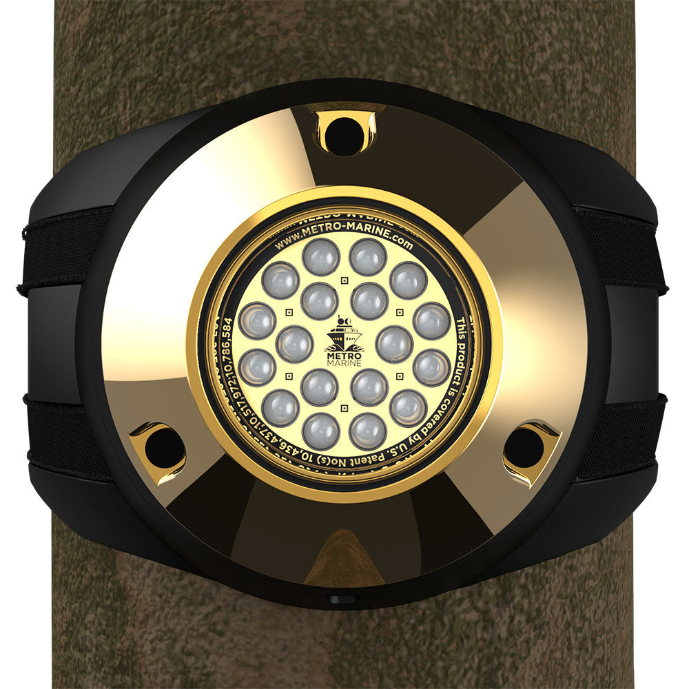 Metro Marine High-Output Piling Mount Underwater Light w/Intelligent Monochromatic LED's - Green, 45 Degree Beam