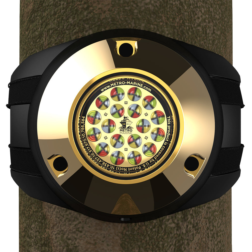 Metro Marine High-Output Piling Mount Underwater Light w/Intelligent Full Spectrum LED's - RGBW, 45 Degree Beam
