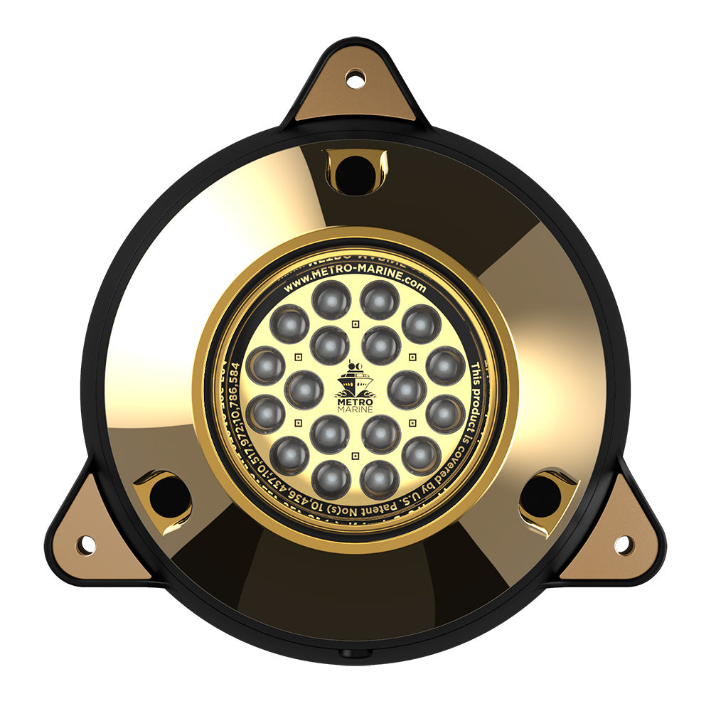 Metro Marine High-Output Surface Mount Underwater Light w/Intelligent Monochromatic LED's - Green, 45 Degree Beam