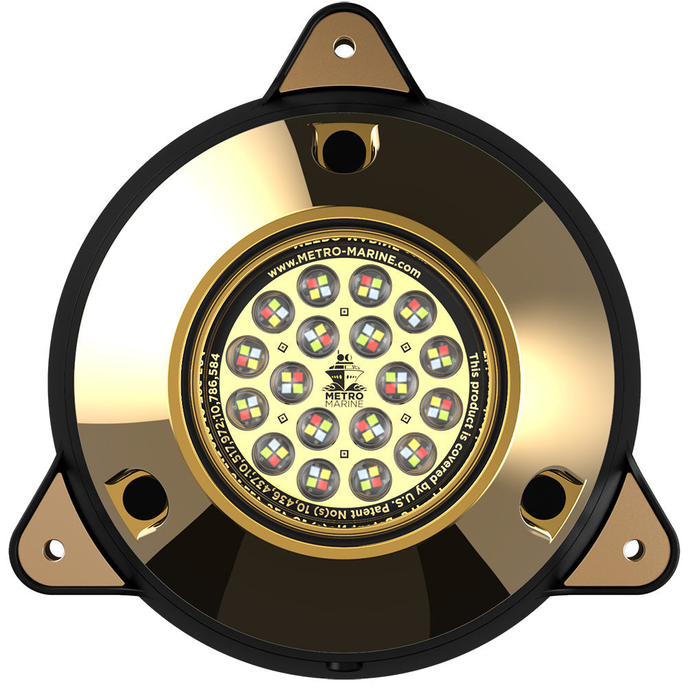 Metro Marine High-Output Surface Mount Underwater Light w/Intelligent Full Spectrum LED's - RGBW, 90 Degree Beam