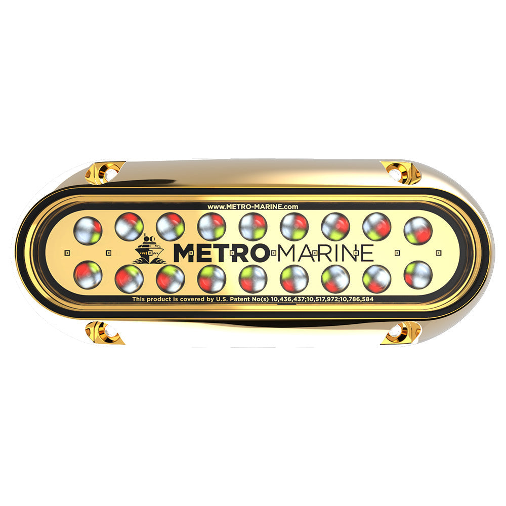 Metro Marine High-Output Elongated Underwater Light w/Intelligent Full Spectrum LED's - RGBW, 45 Degree Beam