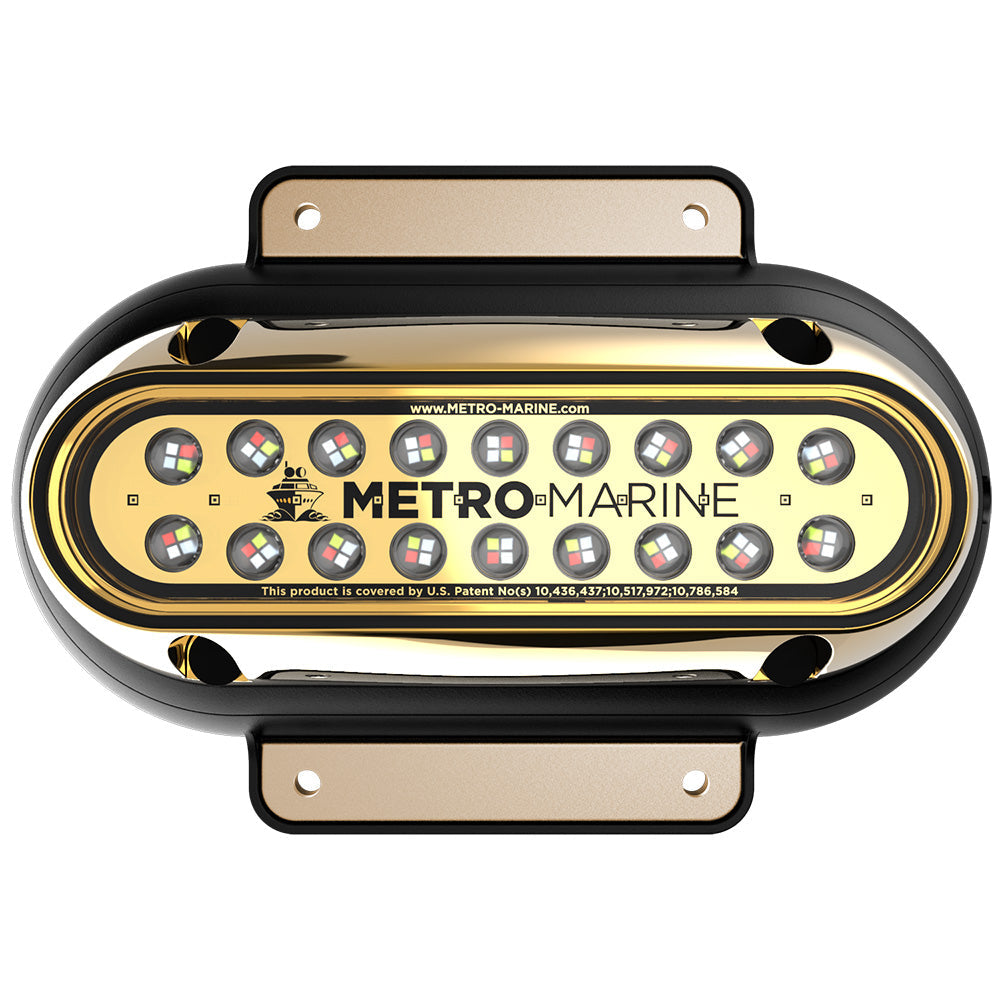 Metro Marine High-Output Elongated Surface Mount Light w/Intelligent Full Spectrum LED's - RGBW, 90 Degree Beam