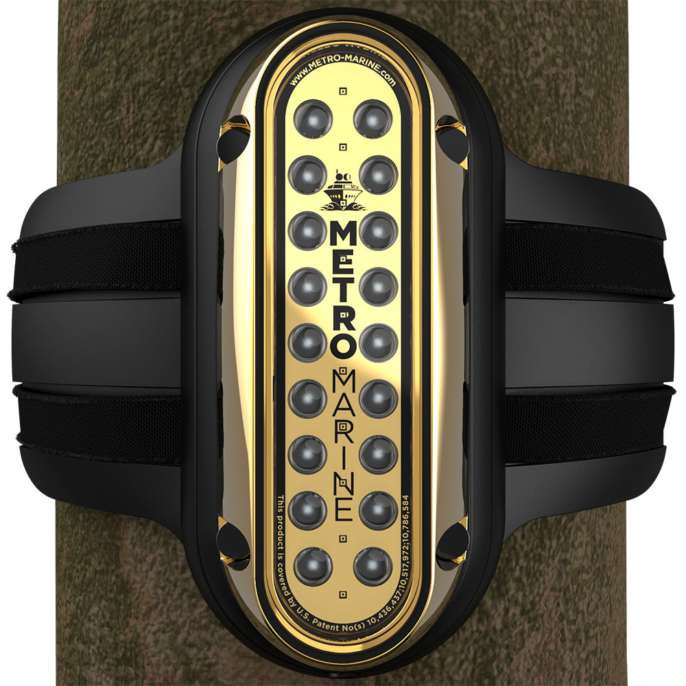 Metro Marine High-Output Vertical Piling Mount Light w/Intelligent Monochromatic LED's - Green, 45 Degree Beam