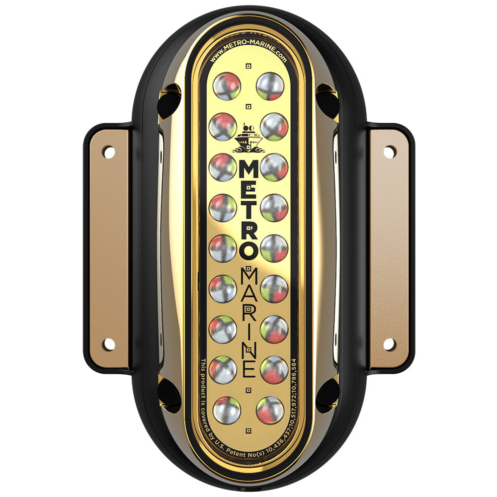 Metro Marine High-Output Vertical Surface Mount Light w/Intelligent Full Spectrum LED's - RGBW, 45 Degree Beam