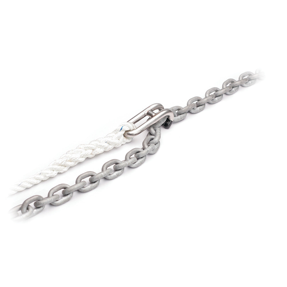 C. Sherman Johnson "Captain Hook" Chain Snubber Large Snubber Hook f/3/8" and 1/2" Chain w/15' of 5/8" 3 Strand Nylon