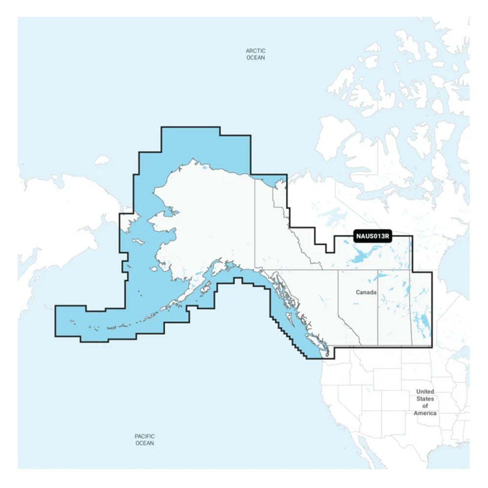 Navionics NAUS013R - Canada, West and Alaska - Navionics+