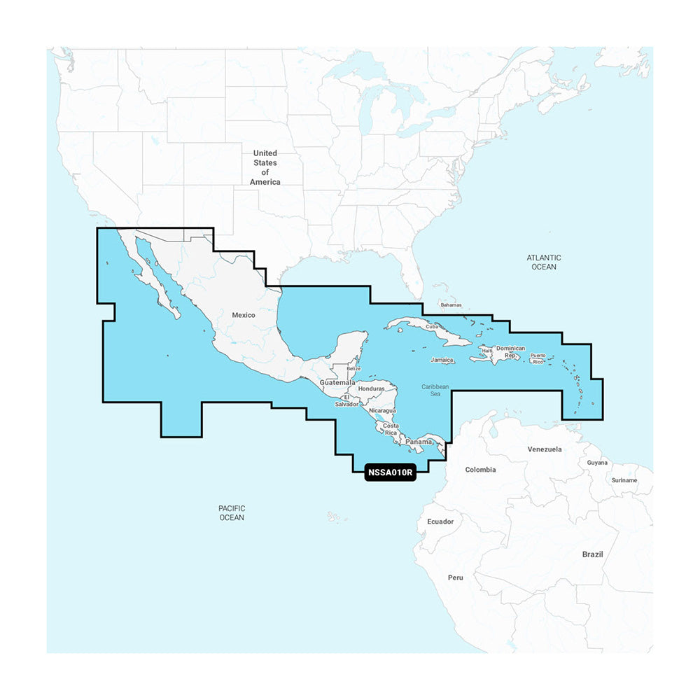 Garmin Navionics+ NSSA010R Central America and Caribbean
