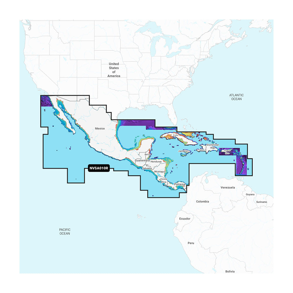 Garmin Navionics Vision+ NVSA010R Central America and Caribbean
