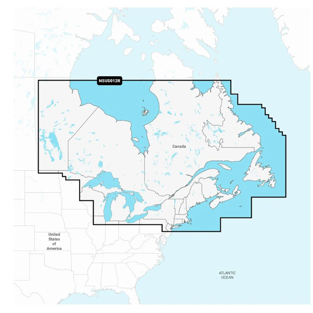 Garmin Navionics+ NSUS012R Canada, East and Great Lakes