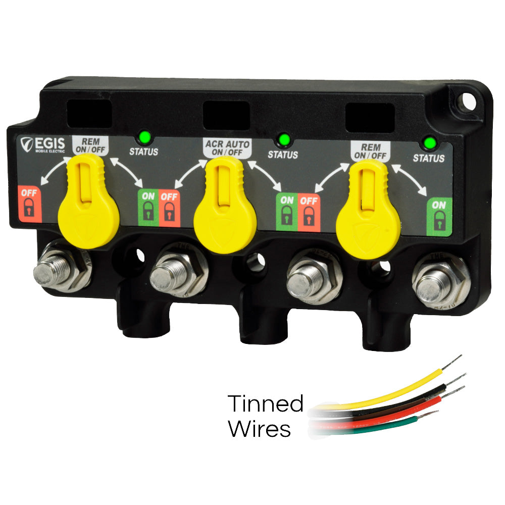 Egis XD Series Triple Flex 2 Relay-ACR-Relay w/Knobs and Tinned Wires (8730-1535)