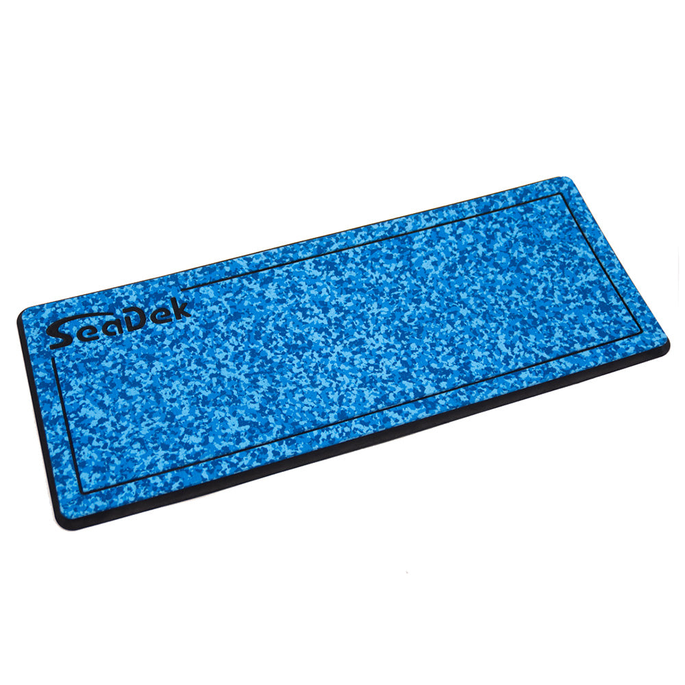 SeaDek 16" x 39" 20mm Dual Density Large Helm Pad w/SeaDek Logo - Brushed Texture - Aqua Camo/Black (406.4mm x 990.6mm x 20mm)