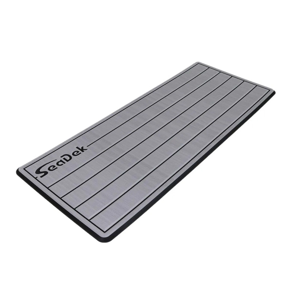 SeaDek 16" x 39" 20mm Dual Density Large Teak Helm Pad w/SeaDek Logo - Brushed Texture - Storm Gray/Black (406.4mm x 990.6mm x 20mm)