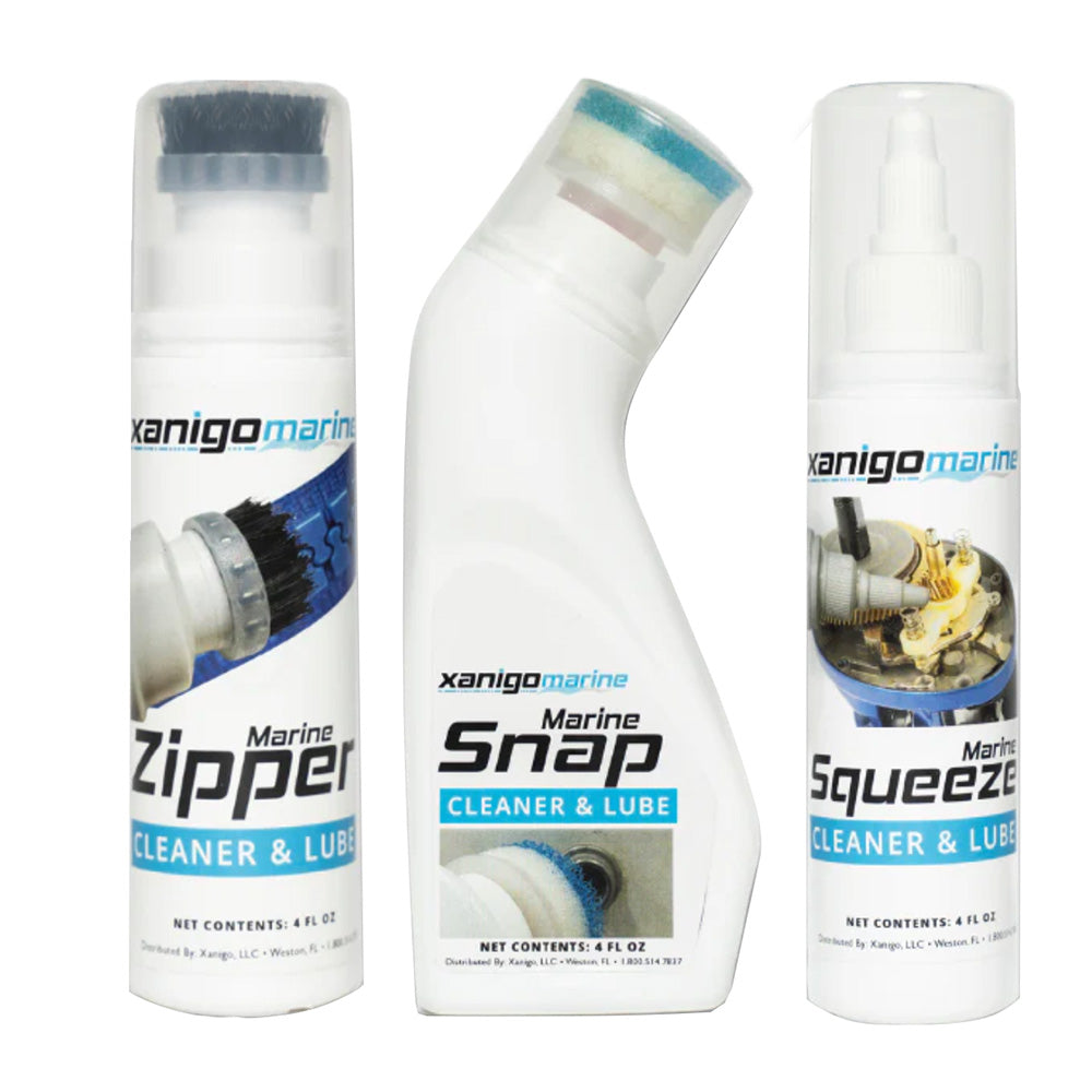 Xanigo Marine 3-Piece Marine Zipper and Snap Lube Set