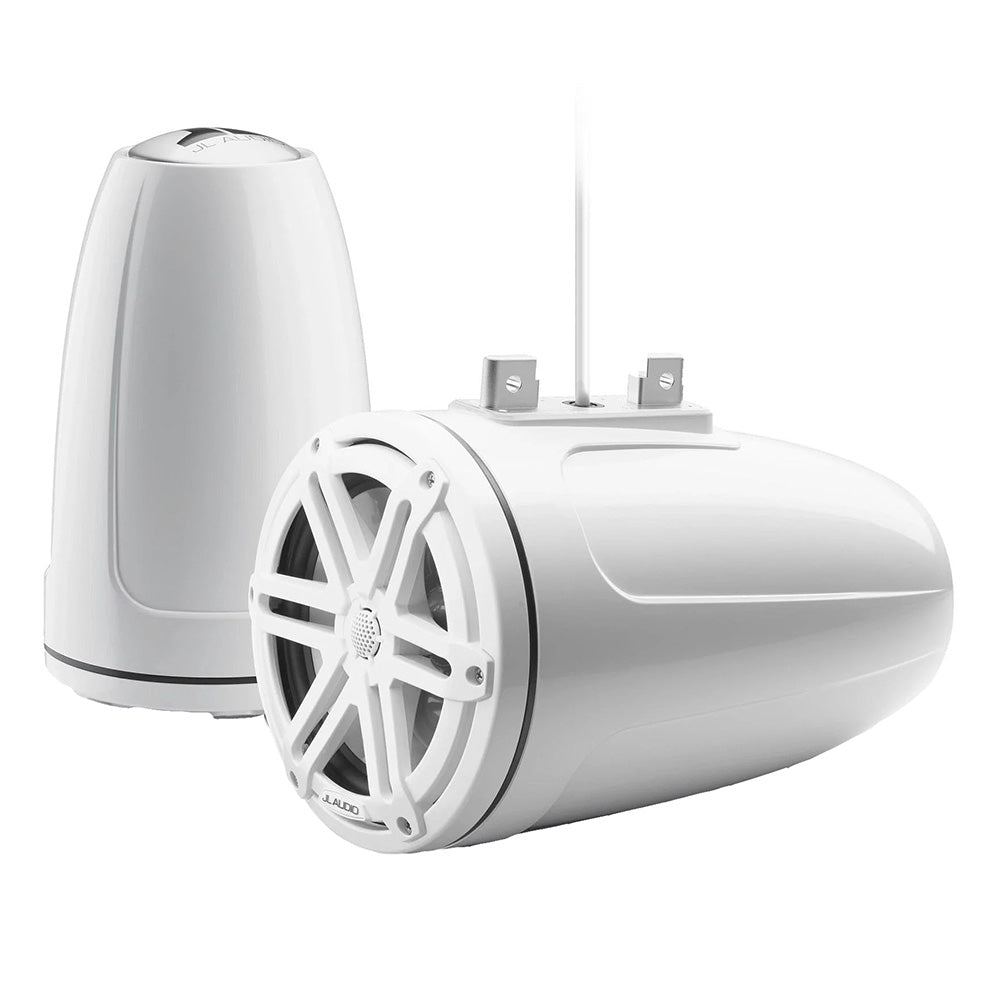 JL Audio M3 Series 7.7" Enclosed Tower Coaxial System w/Gloss White Sport Grille - M3-770ETXv3-Gw-S-Gw (010-03269-00)