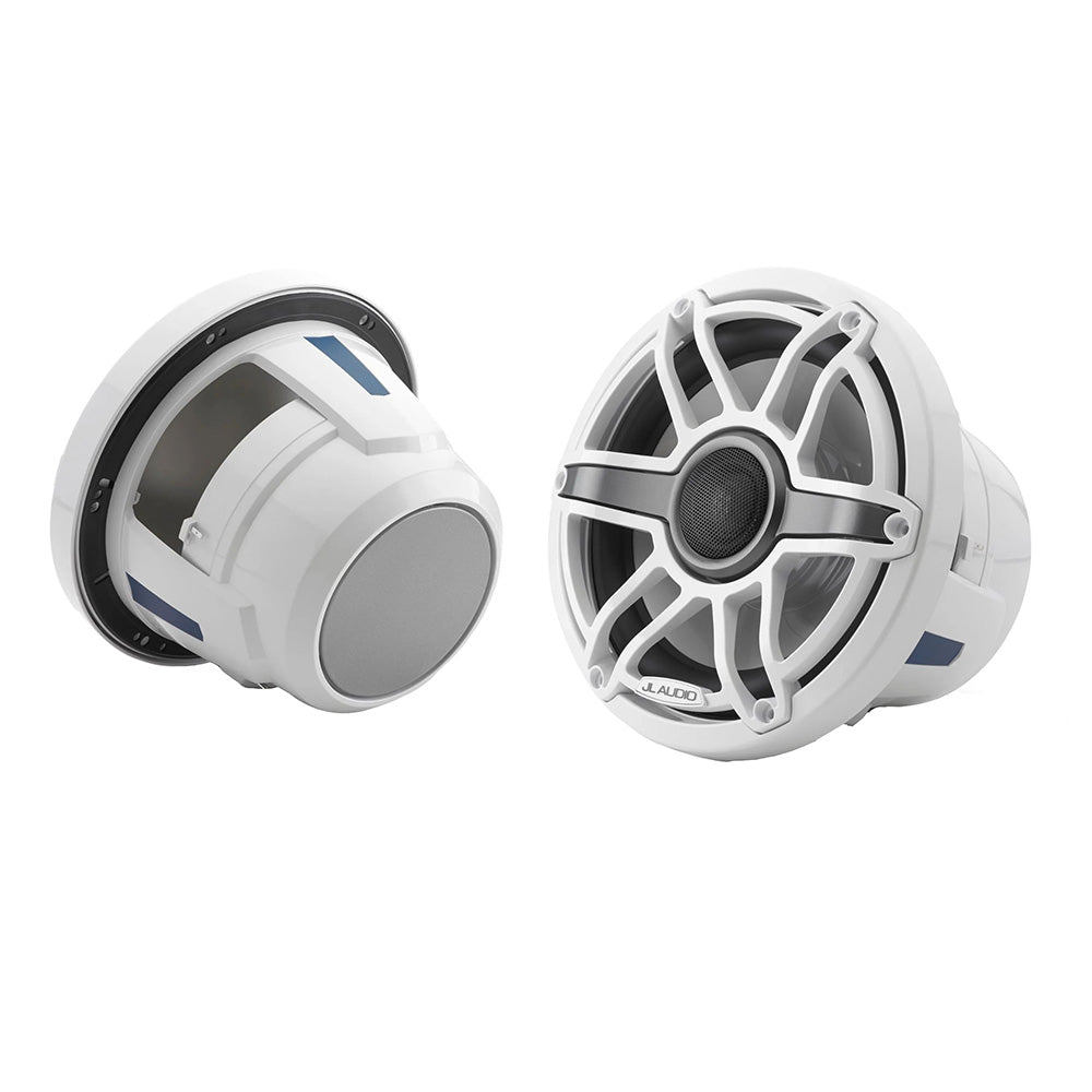 JL Audio M6 Series 8.8" Waterproof Coaxial Speakers w/Gloss White Sport Grille - M6-880X-S-GwGw (010-03078-00)