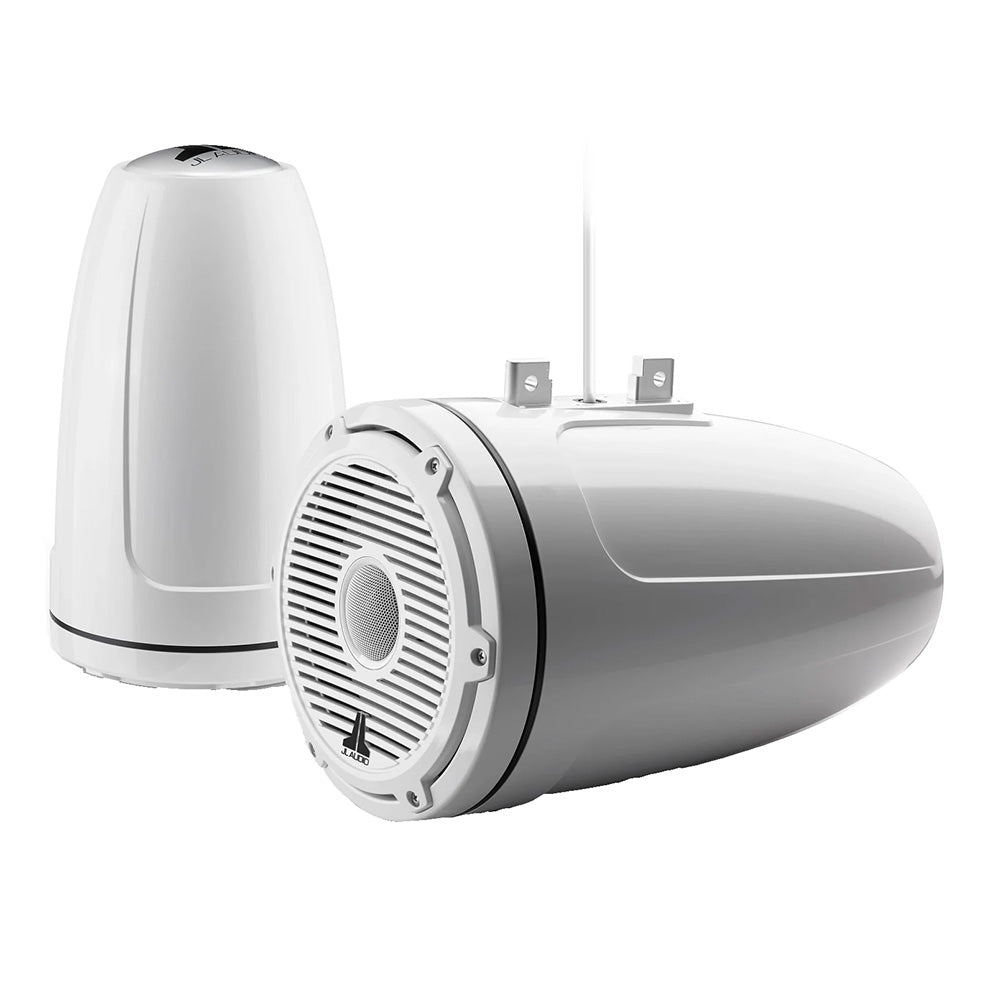 JL Audio M6 Series 8.8" Enclosed Tower Coaxial System w/Gloss White Classic Grille - M6-880ETXv3-Gw-C-3Gw (010-03857-00)