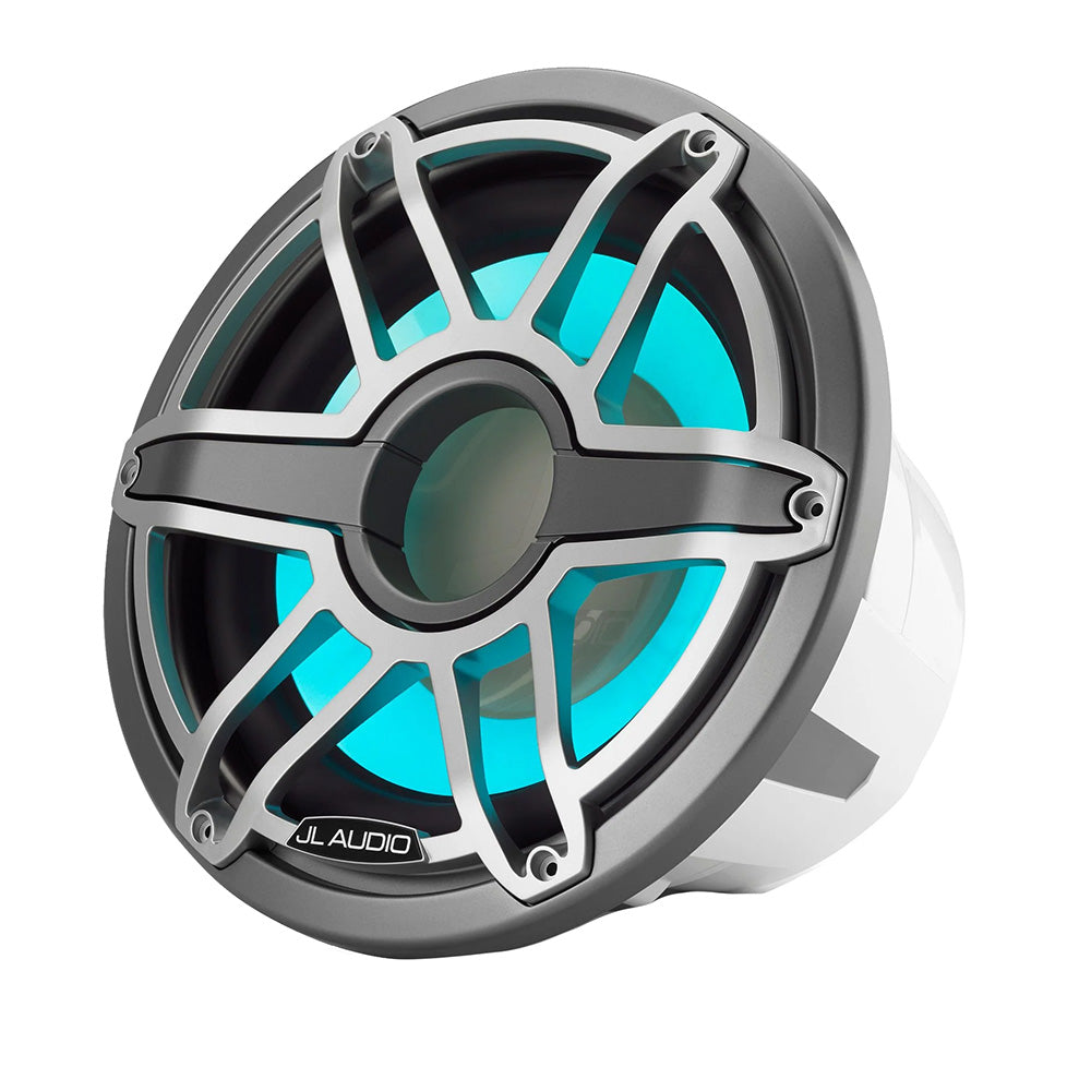 JL Audio M7 12" Waterproof Subwoofer w/Titanium Sport Grille and Transflective LED Lighting - M7-12IB-S-GmTi-i-4 (010-03289-00)