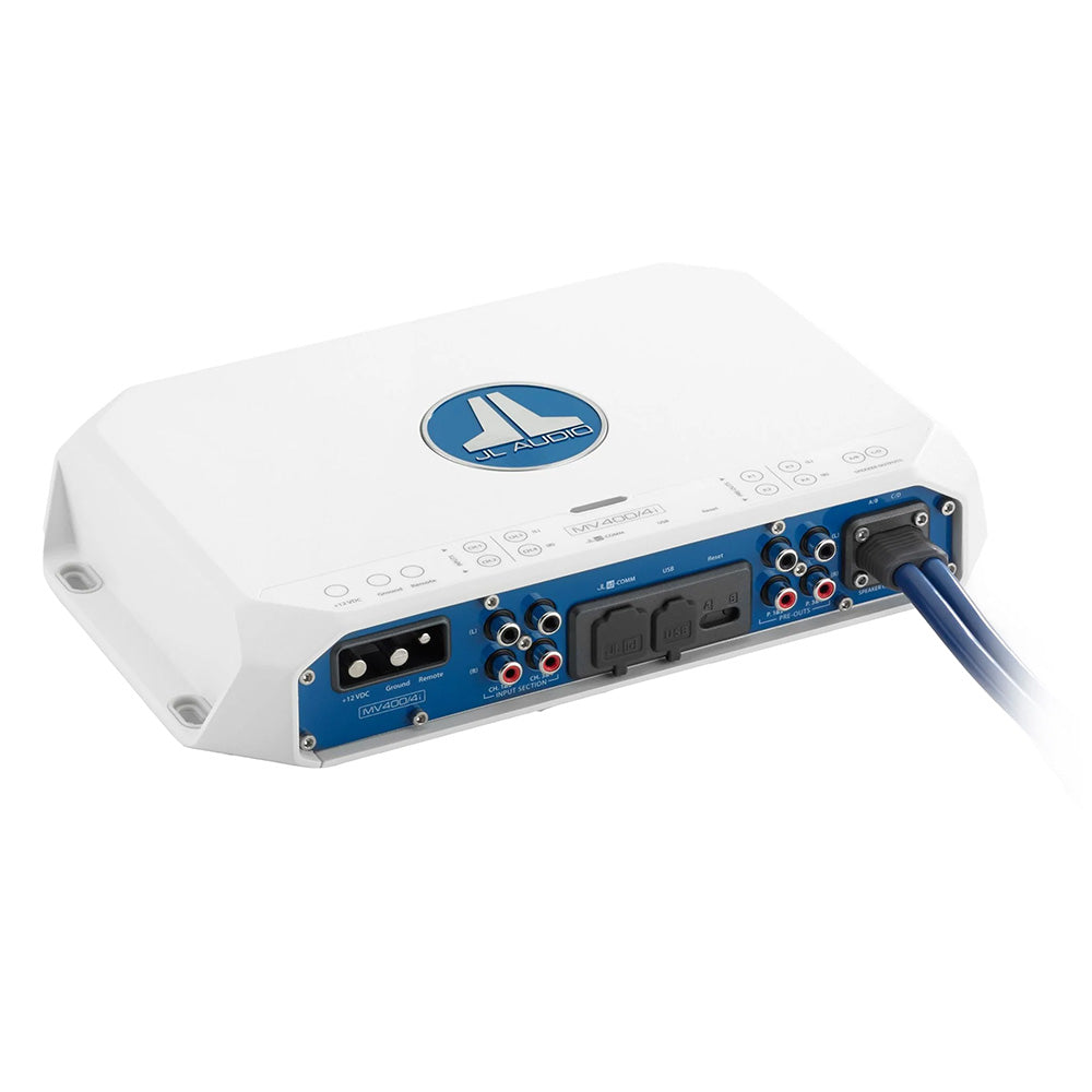 JL Audio MVI Series 400w 4 Channel Full-Range Amplifier w/Integrated DSP - MV400/4i (010-03337-00)