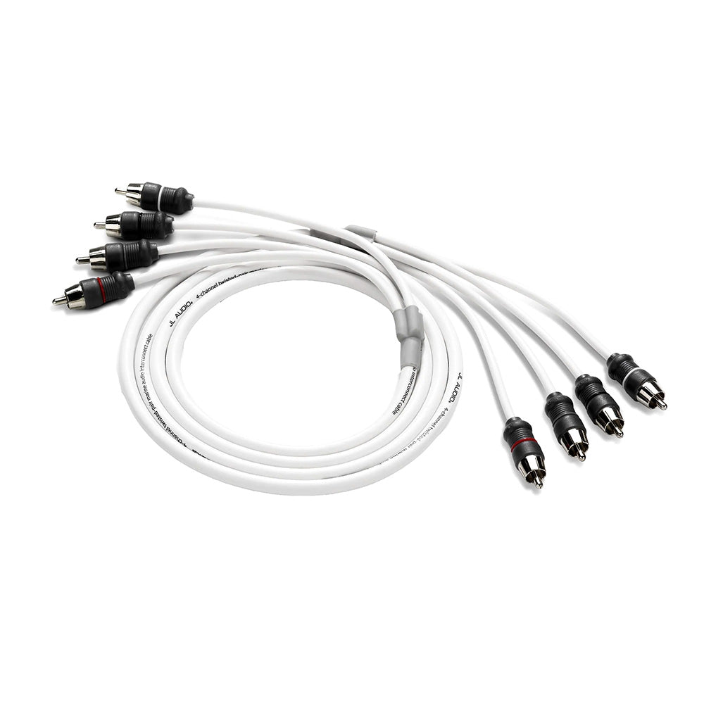 JL Audio 4 Channel 6' Waterproof Audio RCA Cable - XMD-WHTAIC4-6 (010-13473-00)