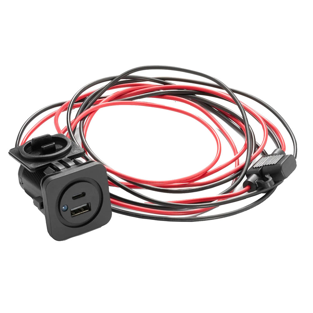 JL Audio USB-C and USB-A Charging Jack f/Panel Mounting - XMD-USBCA/CHG2X-PNL (010-13623-00)