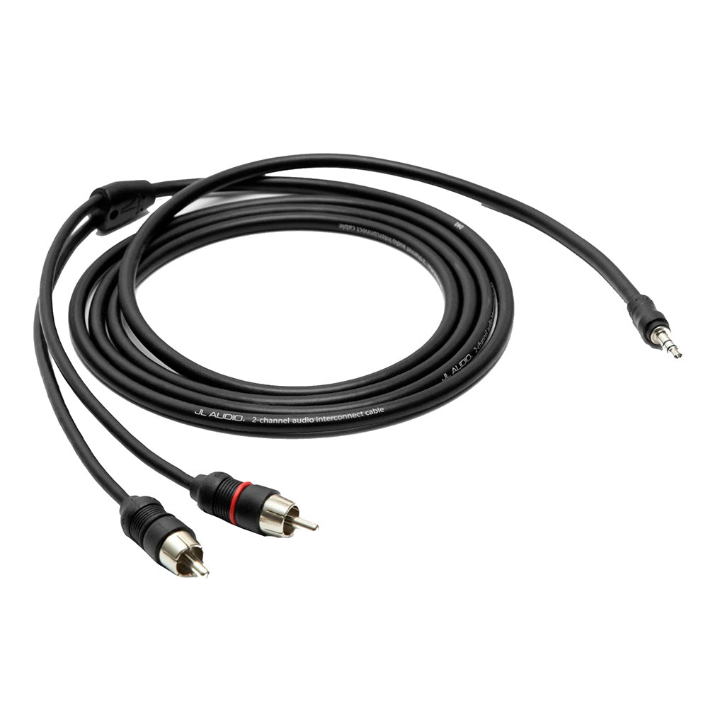 JL Audio 2 Channel 6' Mini to RCA Audio Interconnect Cable - XD-MINIRCA-6 (010-13458-00)