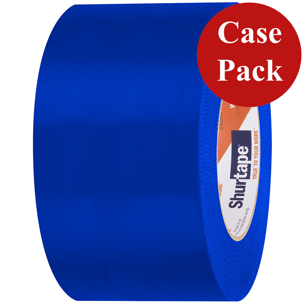 Shurtape UV-Resistant Marine Heat Shrink Tape - 72MM x 55M Roll - Serrated Edge Blue Case of 16 Rolls