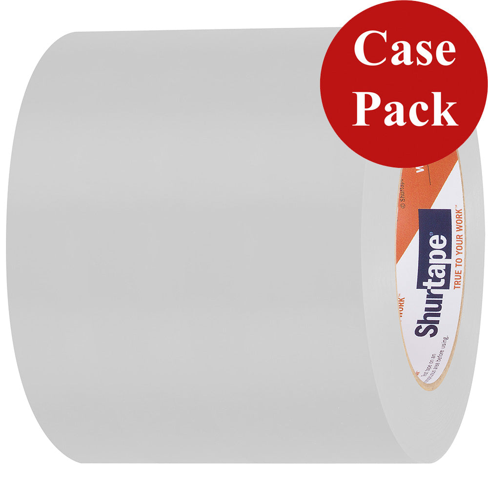 Shurtape UV-Resistant Marine Hull Preservation Tape - 96MM - 33M Roll - Straight Edge White Case of 12 Rolls