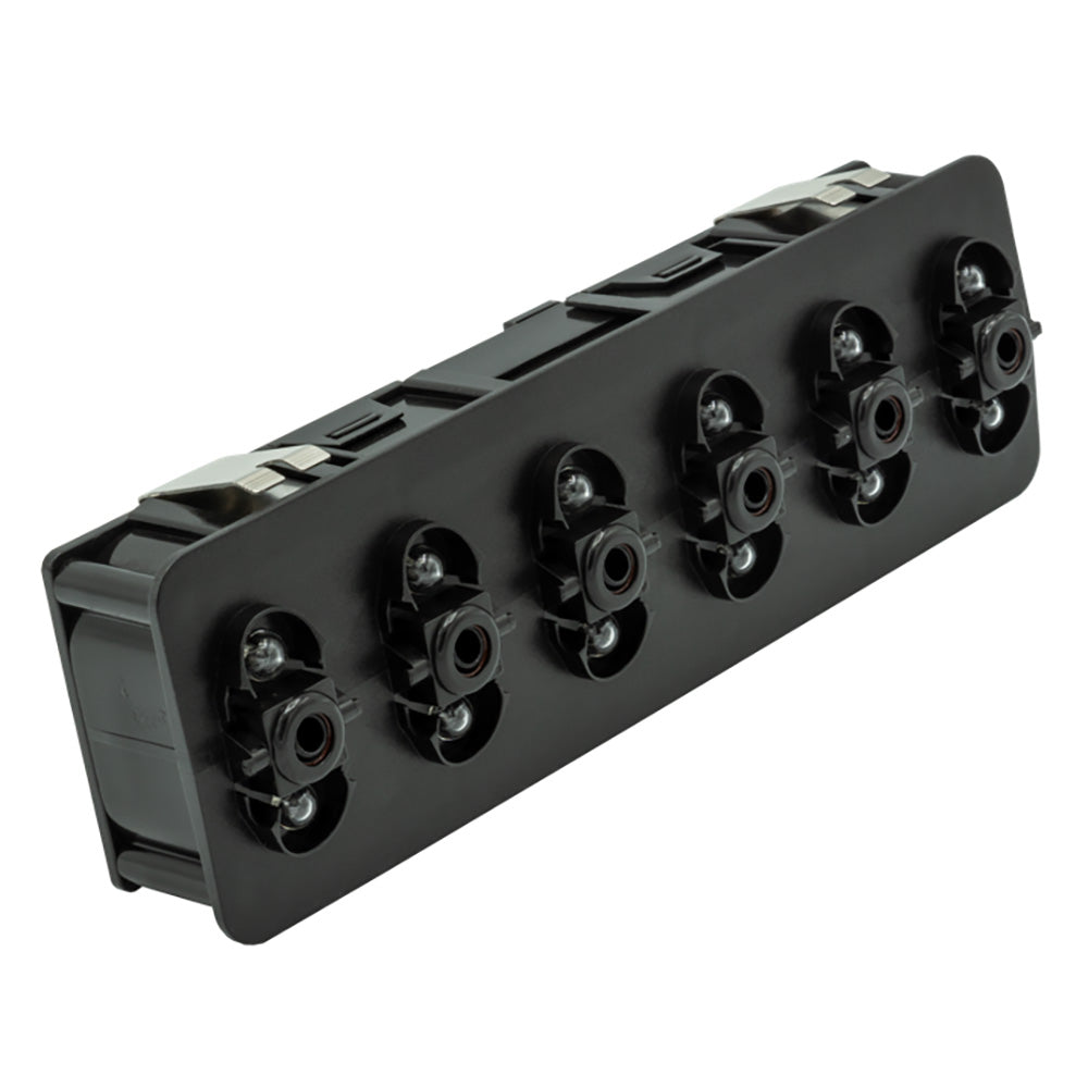 Maretron VMM6 Contura Series Digital Switch Module, 6 Rocker - No Actuators w/Right Switch 3-Position and Blue LEDs