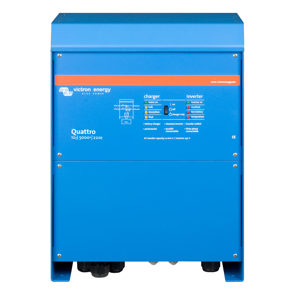 Victron Quattro 12/5000/220-100/100 120V VE.Bus (UL458) (QUA125021102)