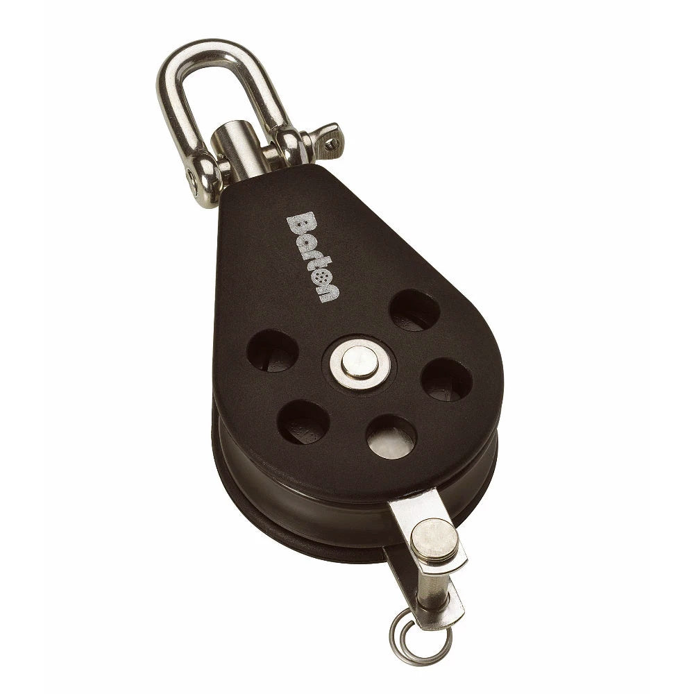 Barton Size 2 35mm Plain Bearing Pulley Block Single Swivel and Becket