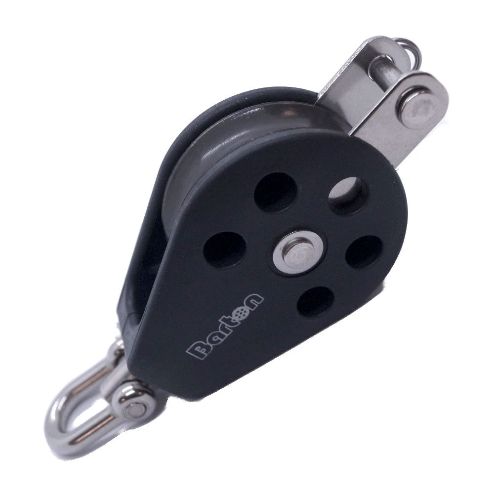 Barton Size 3 45mm Plain Bearing Pulley Block Single Swivel and Becket