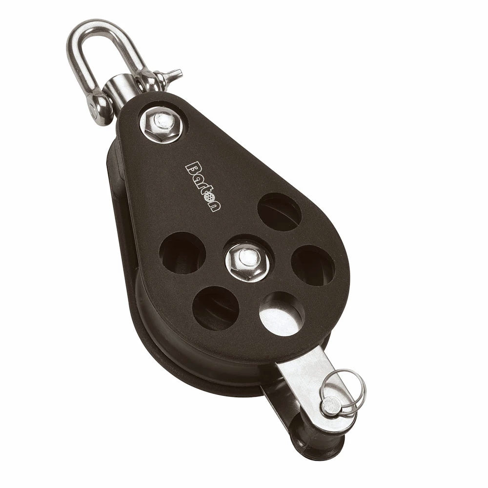 Barton Size 5 54mm Plain Bearing Pulley Block Single Swivel and Becket
