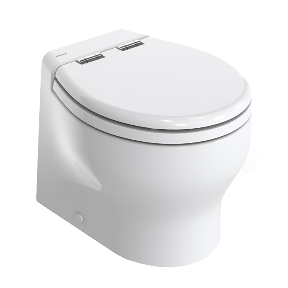 Thetford Silence 2G w/Wood Polyester Soft Close Seat and Standard Solenoid - Short, White, 24V