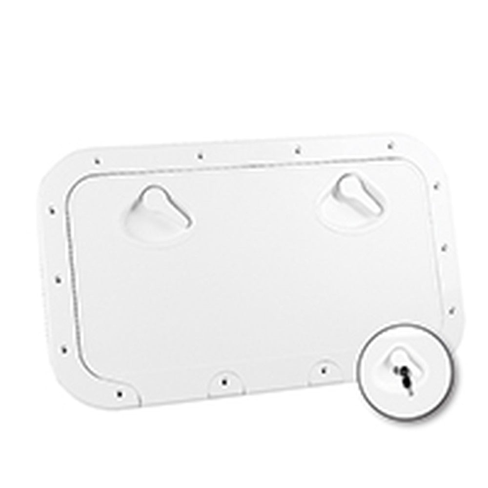 Nuova Rade Classic Hatch W/Lock, White, 14'' X 24'' (355 X 600 Mm)