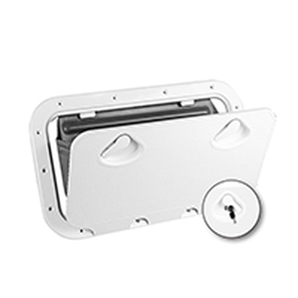 Nuova Rade Classic Hatch W/ Storage Bag & Lock, White, 14'' X 24'' (355 X 600 Mm)