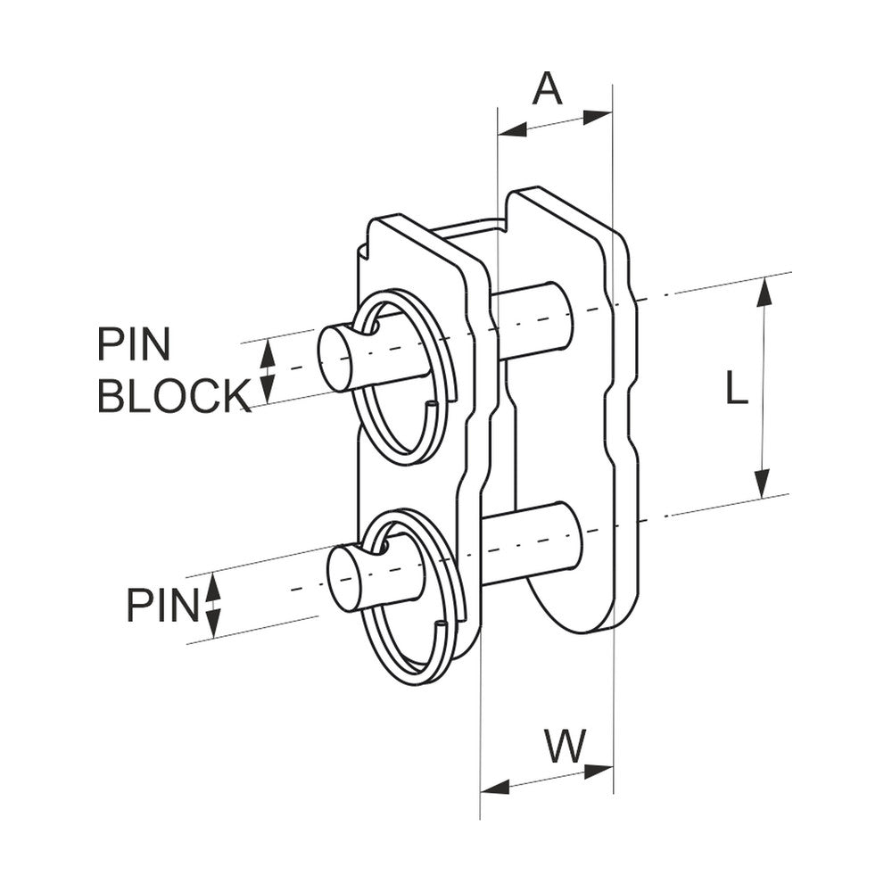 Selden Block Adaptor for French Deck Rings - PBB70