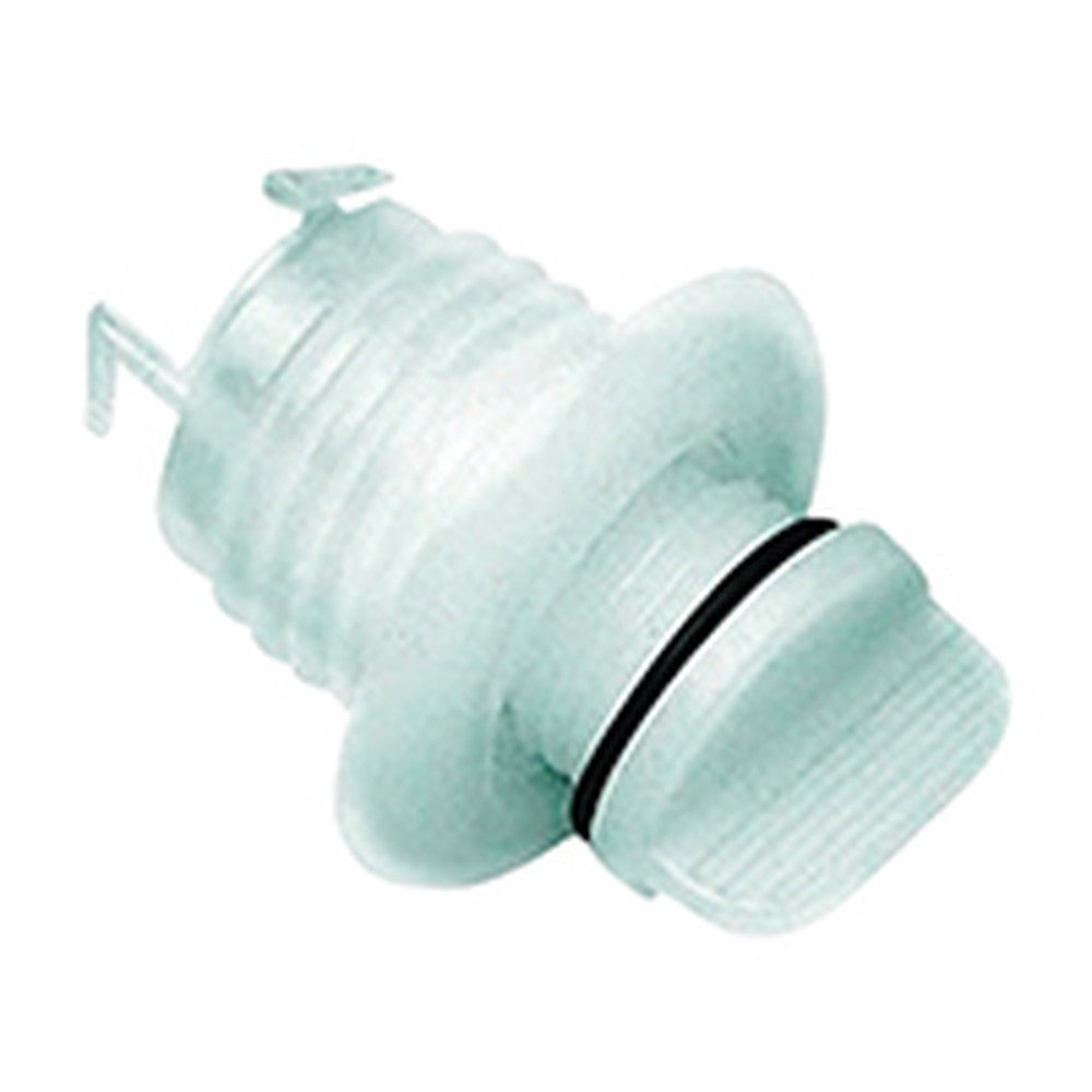 Nuova Rade Drain Socket W/Captive Plug, Round Ø2'' (Ø40 Mm), White