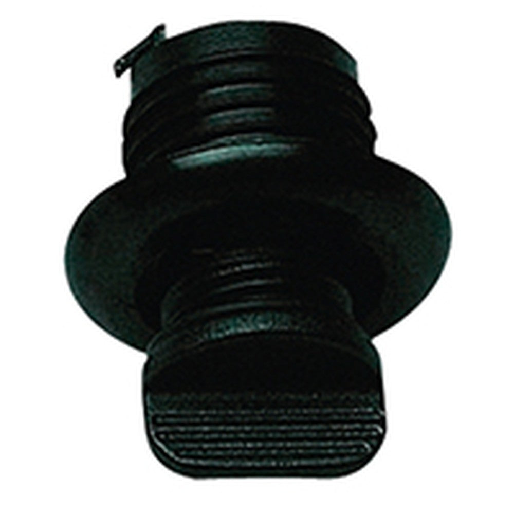 Nuova Rade Drain Socket W/Captive Plug, Round Ø2'' (Ø40 Mm), Black
