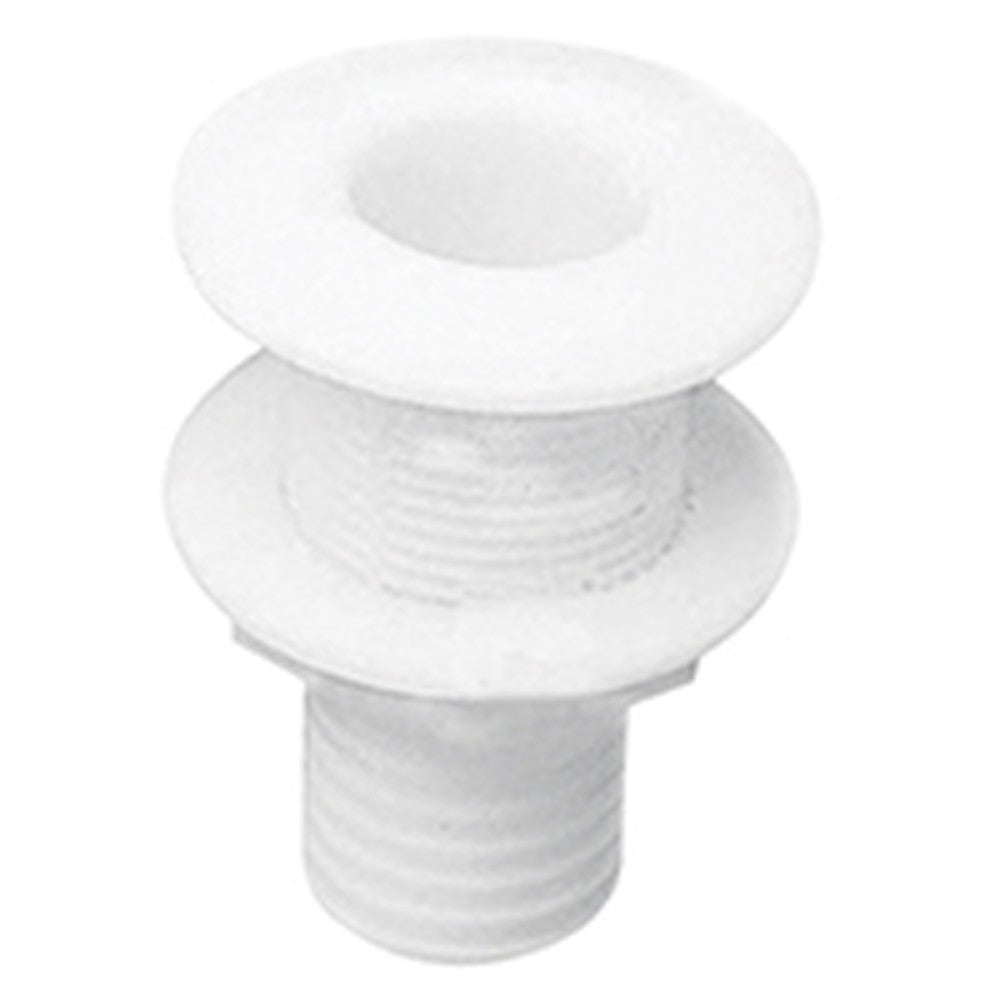 Nuova Rade Thru-Hull Fitting 1 1/2'' (Ø32 Mm), W/Hose Barb Ø1 1/4'' (Ø32 Mm), Thread L. 2 1/4'' (55 Mm), White