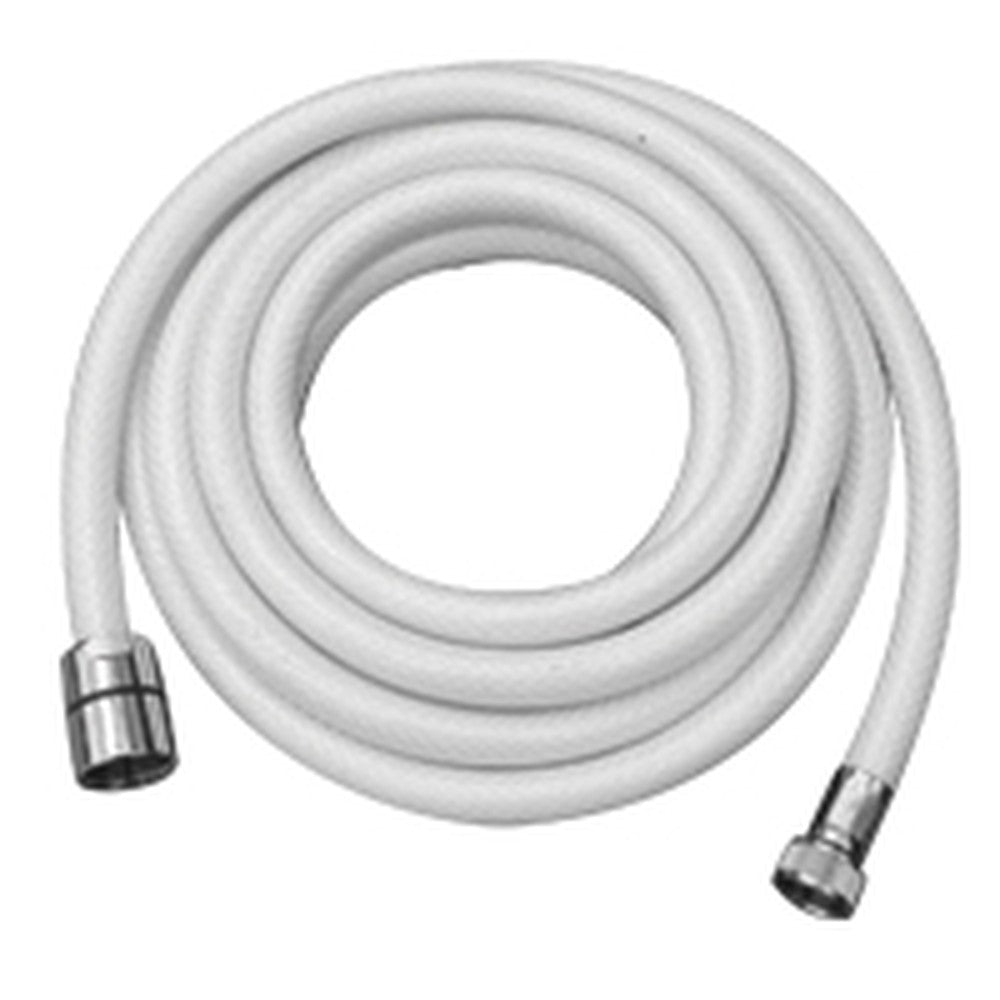 Nuova Rade Shower Hose Braid, 9,8Ft (3M), 1/2''-3/8'' Threads, White