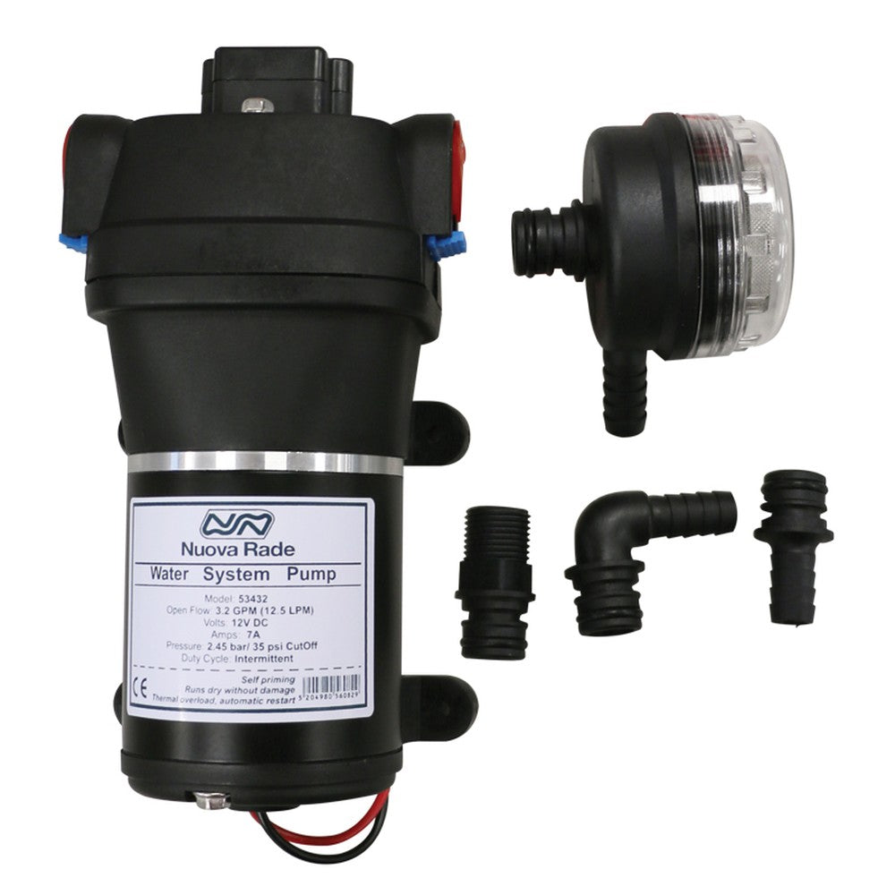 Nuova Rade Water Pump, 3,3Gal (12,5Lt) /Min, 12V