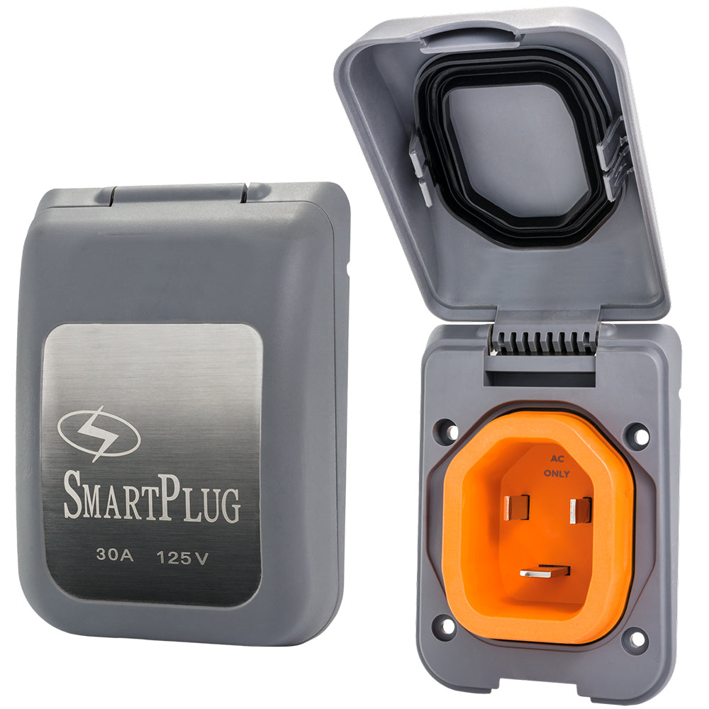 SmartPlug 30 AMP Male Non-Metallic Inlet Cover - Grey (BM30PG)