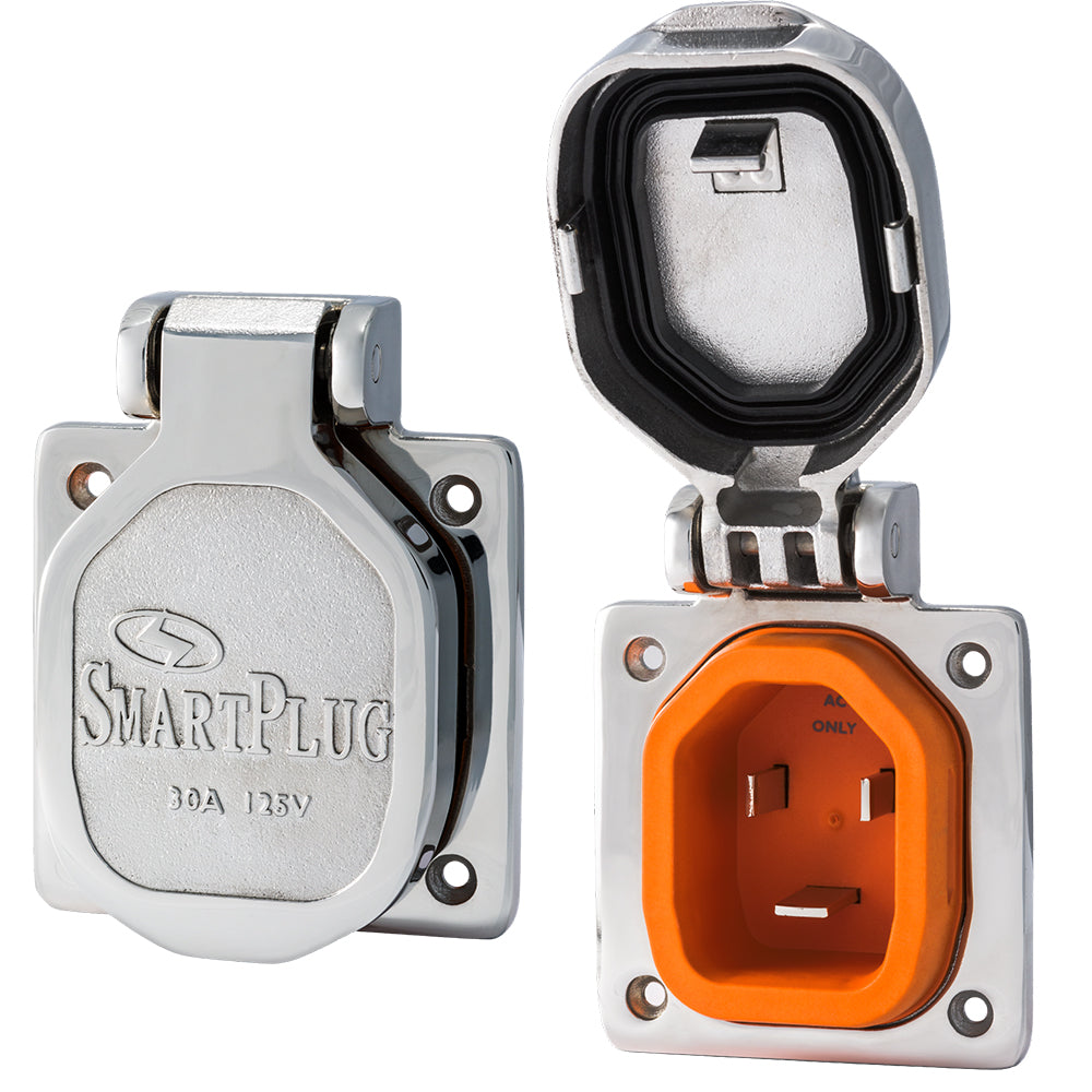 SmartPlug 30 AMP Male Inlet Cover - Stainless Steel (BM30NT)