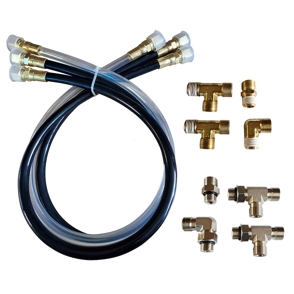 SI-TEX Autopilot Hydraulic Steering Installation Kit w/Hoses and Fittings