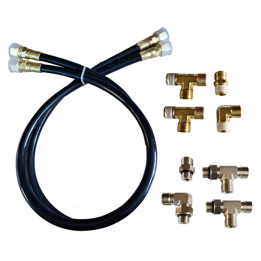 Octopus 30" Hose and Fitting Kit Including Orb and NPT Helm Fittings