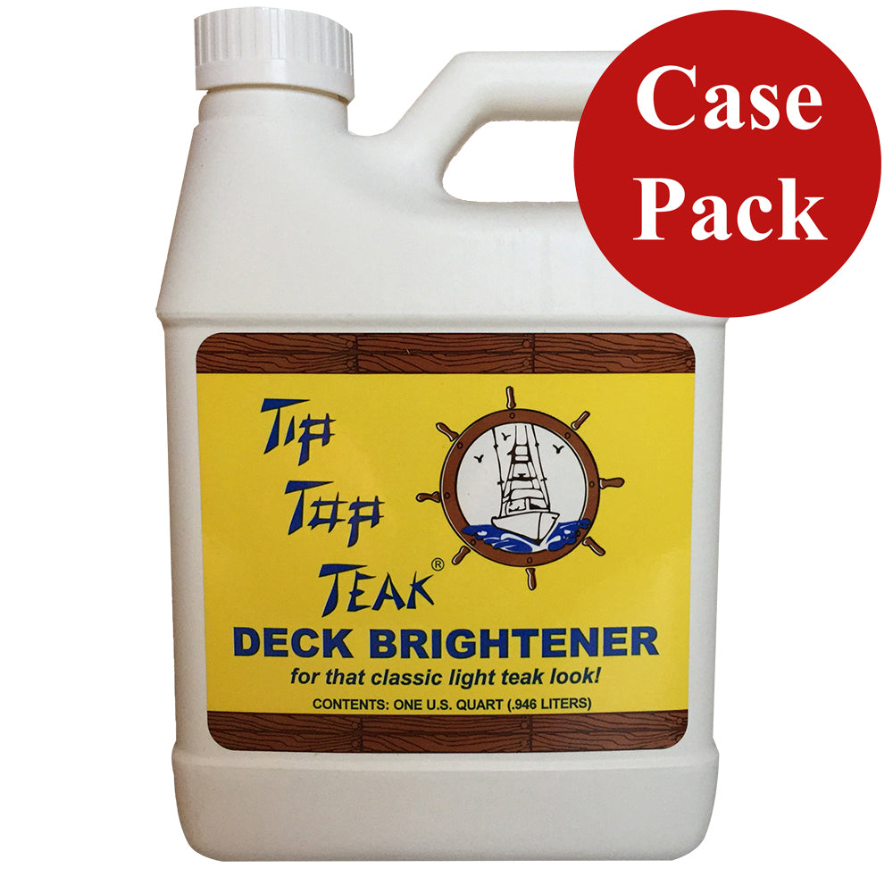 Tip Top Teak Tip Top Teak Deck Brightener - Quart - Case of 12