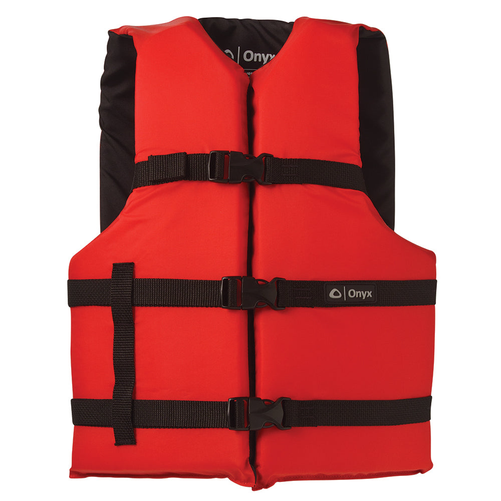 Onyx Nylon General Purpose Life Jacket (Red)