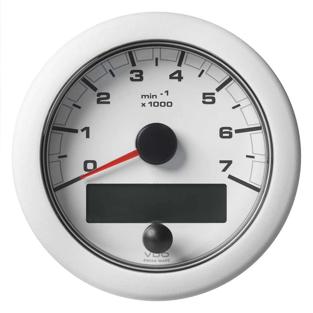 Veratron 3-3/8" (85MM) OceanLink NMEA 2000 Tachometer - 7000 RPM - White Dial and Bezel