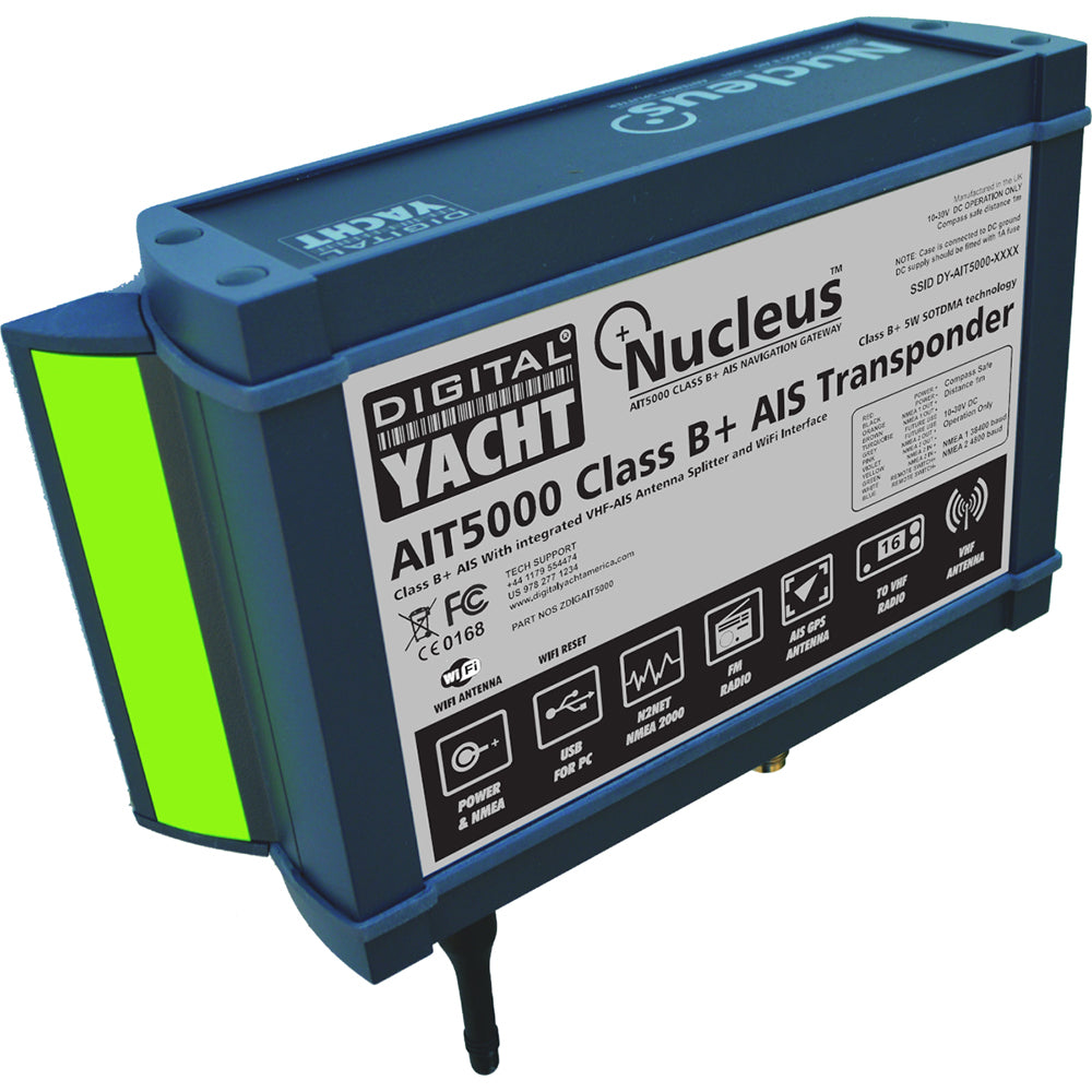Digital Yacht AIT5000 Class B+ 5W Transponder w/Splitter and WiFi